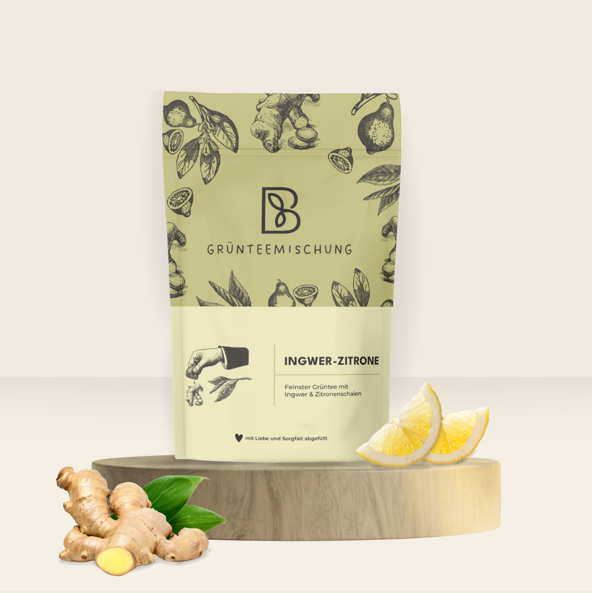 Grüntee Ingwer-Zitrone