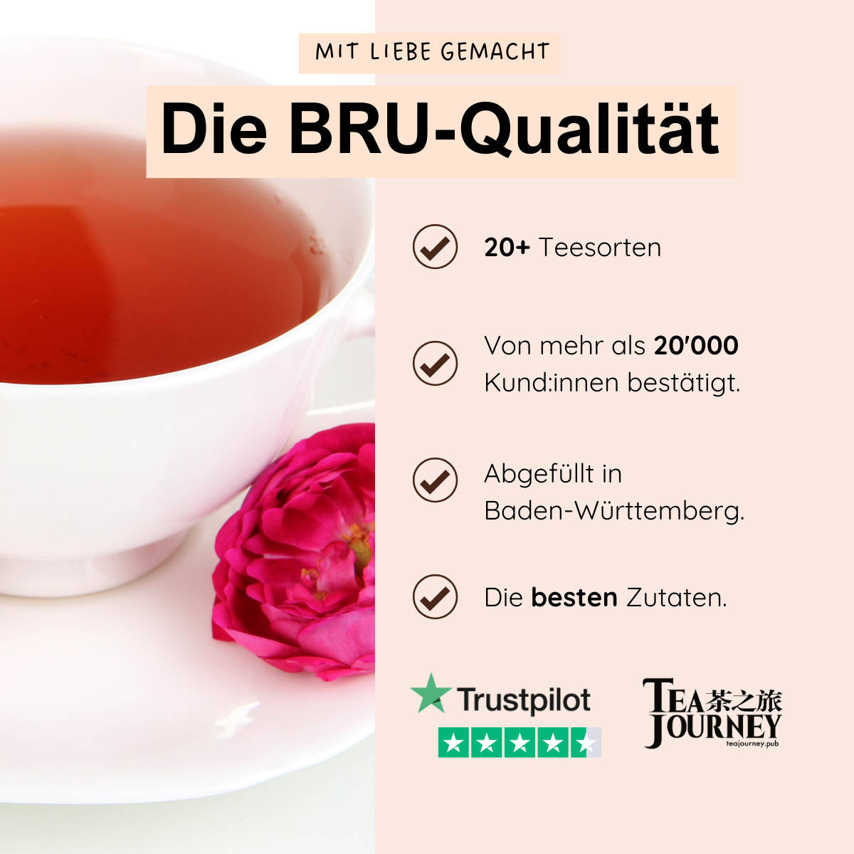 Früchtetee Süsse Rose