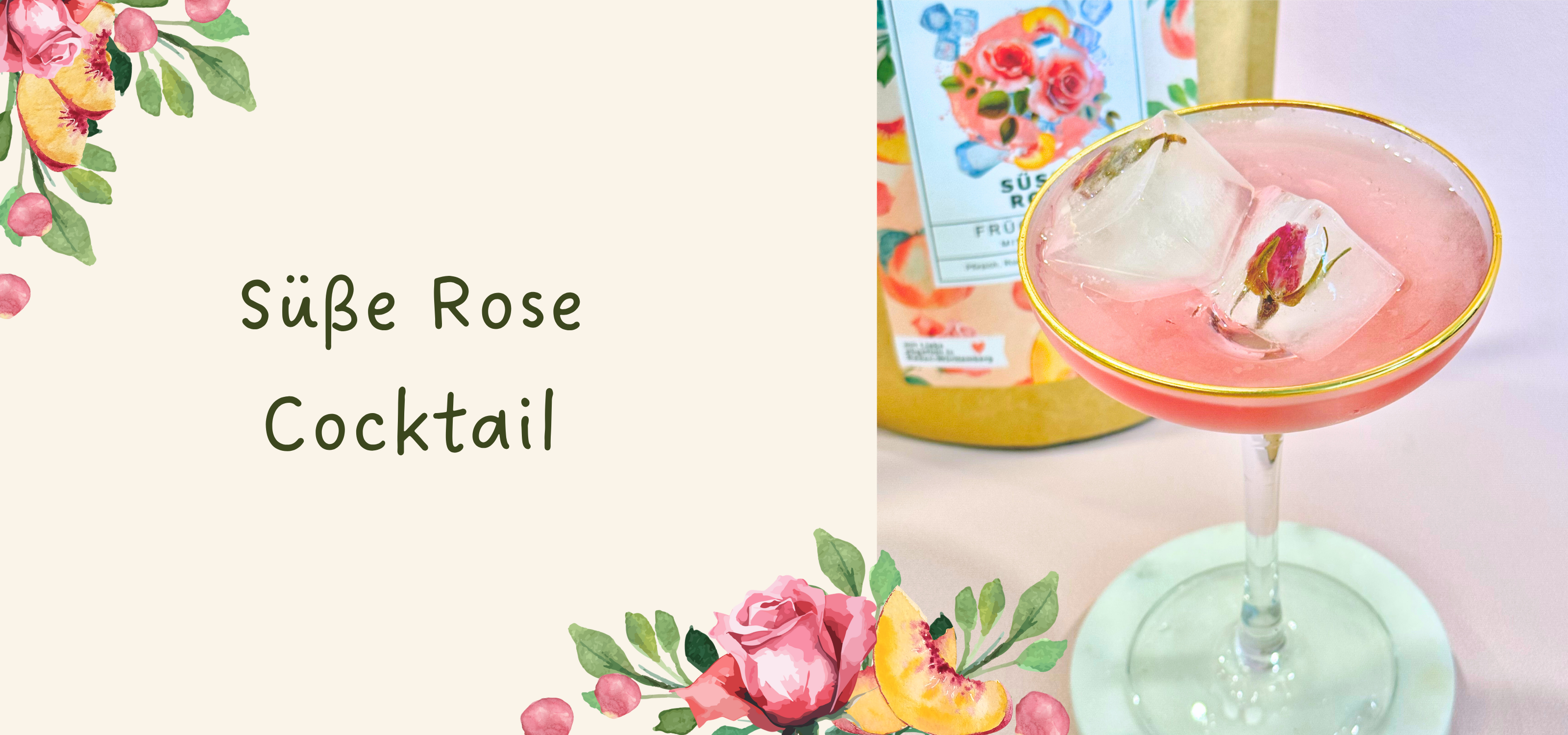 Süße Rose Cocktail