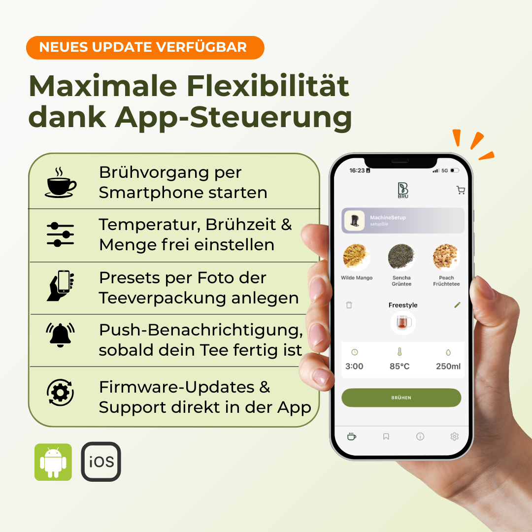 BRU Teemaschine + 50€ Gutschein