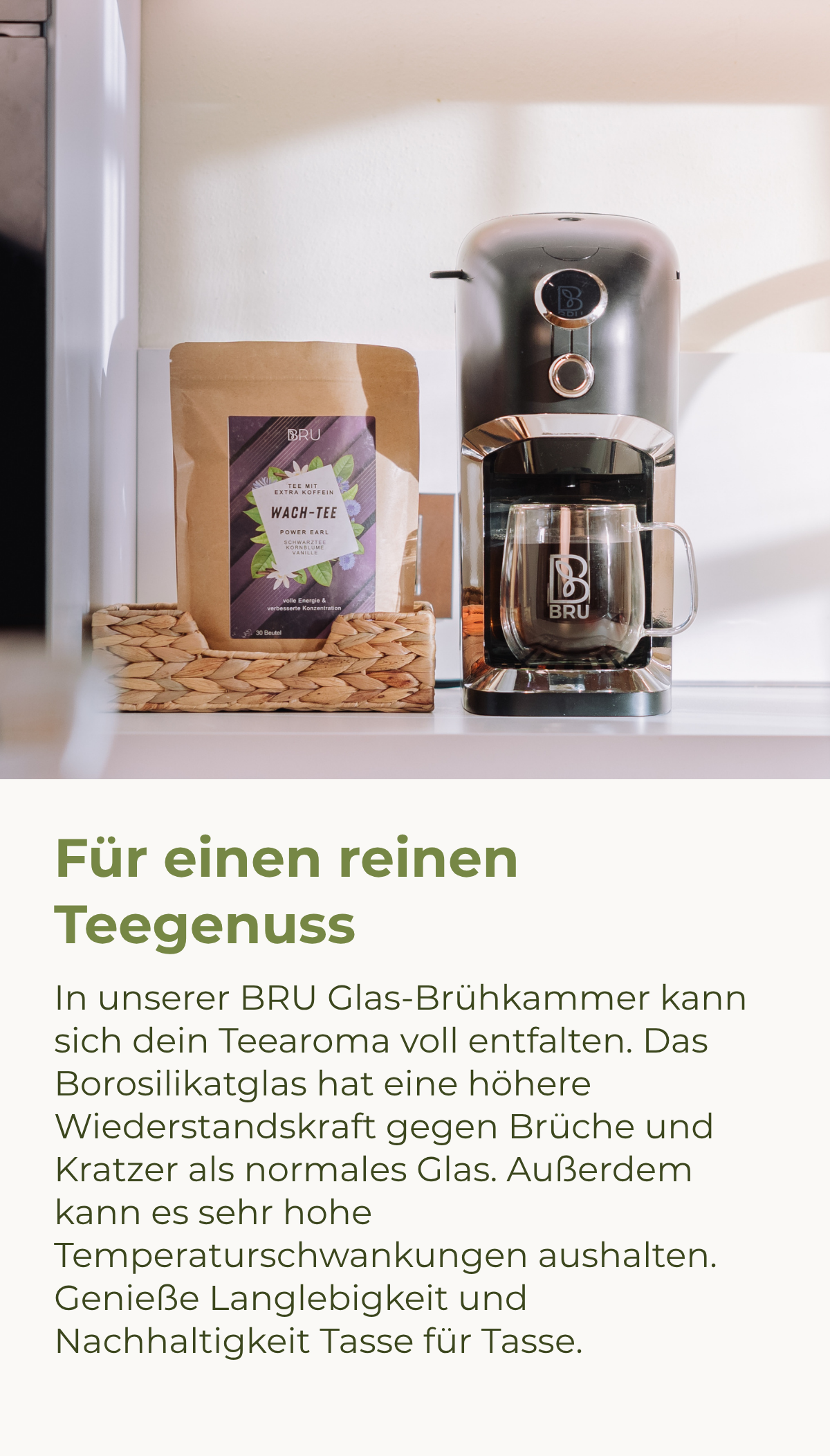 BRU Glas-Brühkammer