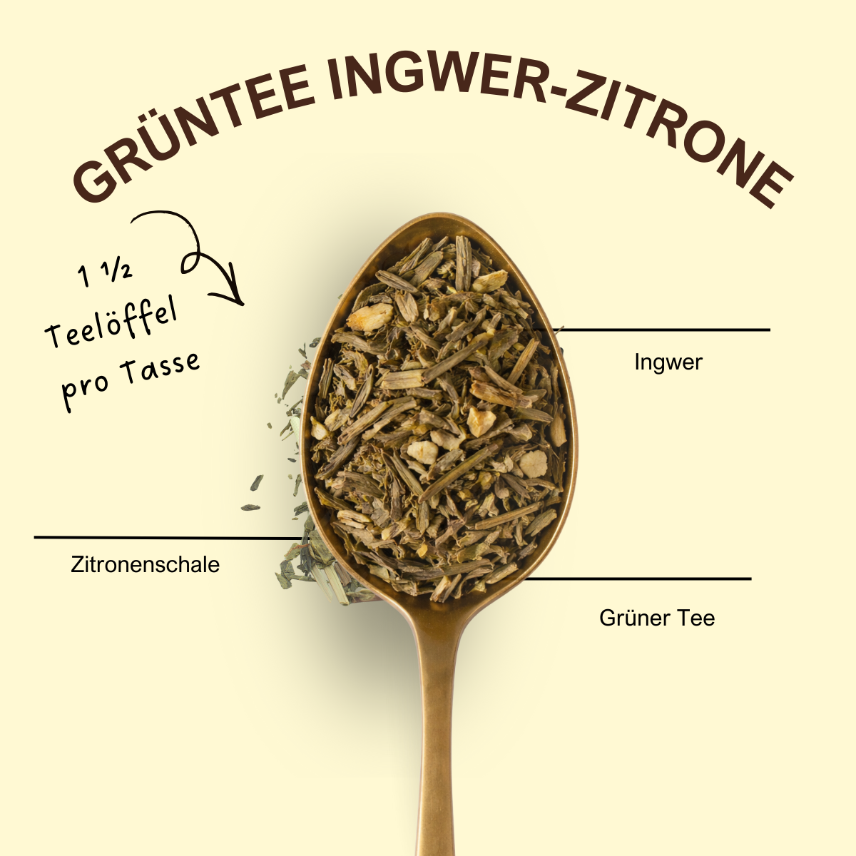 Grüntee Ingwer-Zitrone