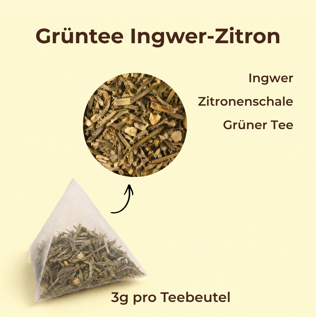 Grüntee Ingwer-Zitrone