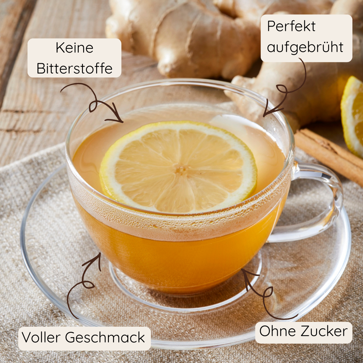 Grüntee Ingwer-Zitrone