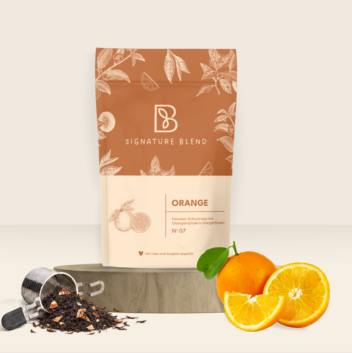Schwarztee Süße Orange