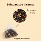 Schwarztee Süße Orange Teebeutel