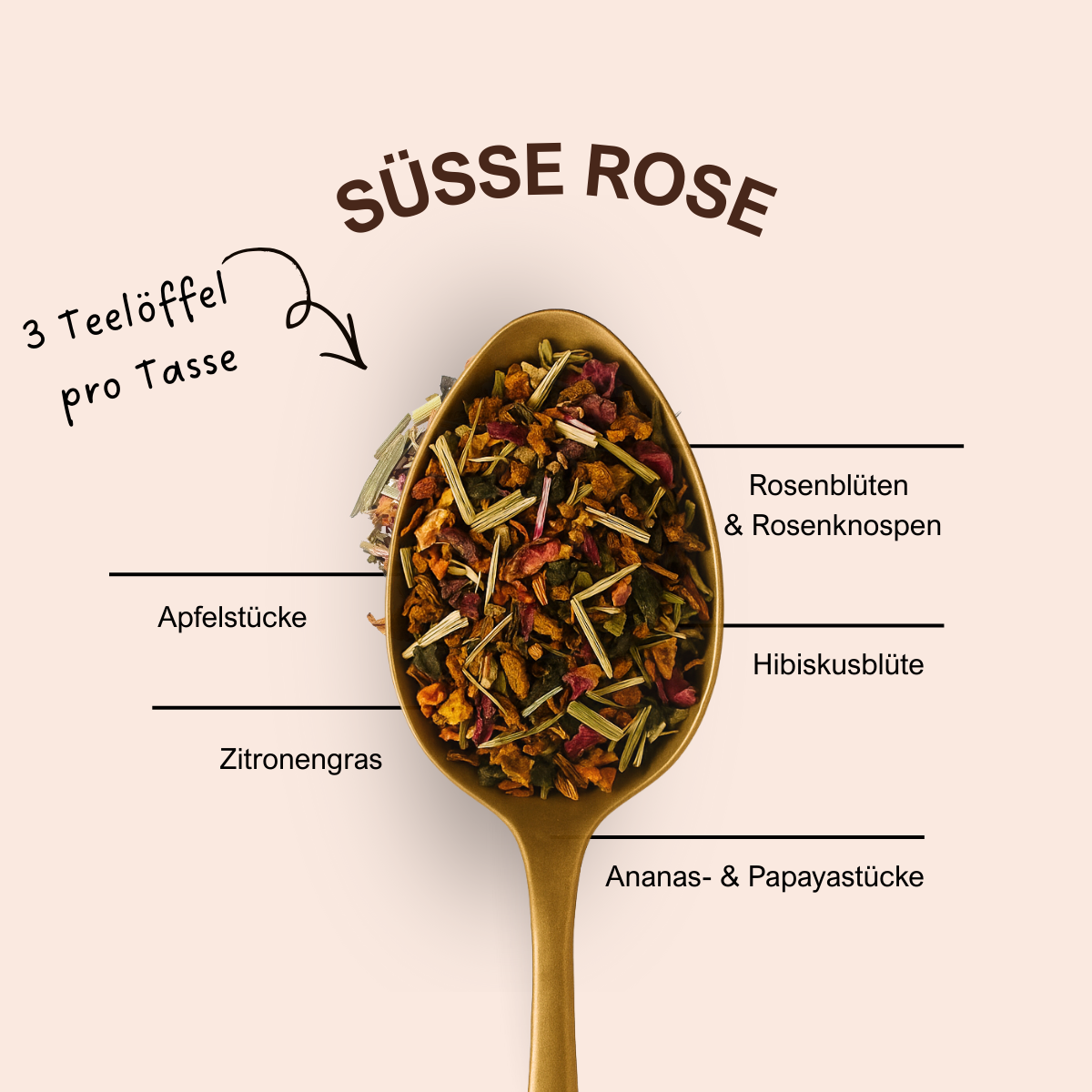 Früchtetee Süsse Rose