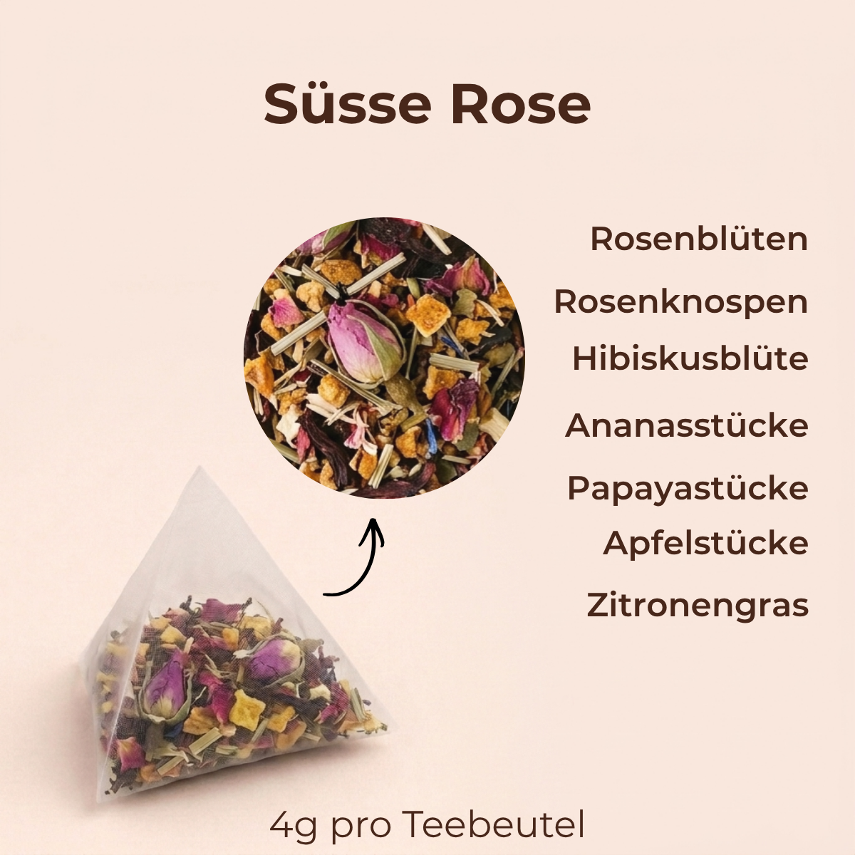 Früchtetee Süsse Rose
