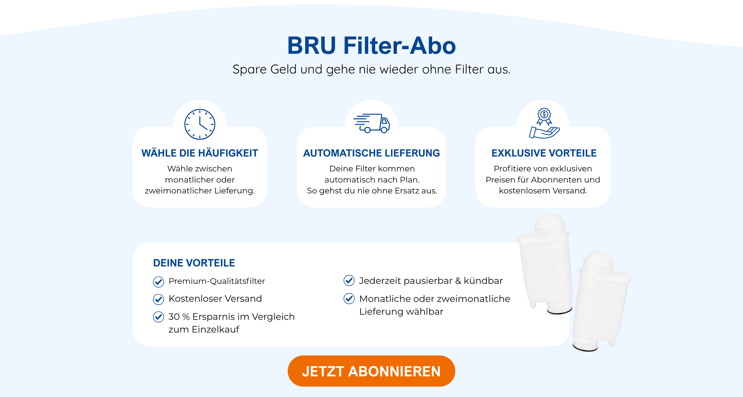 BRU Wasserfilter-Abo